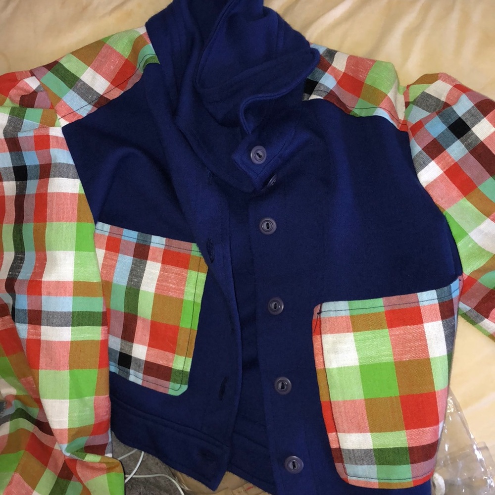 A colorful crop top jacket 😱